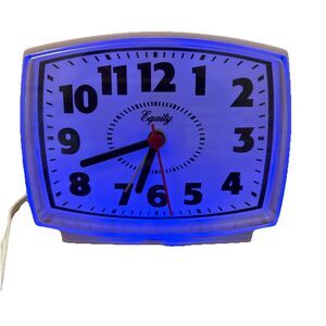 Equity 33100 Electric Silent Analog Alarm Clock with Lighted Dial